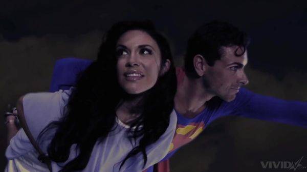 Superman's weakness is kryptonite and brunettes with shaved pussies - anysex.com on gratisflix.com