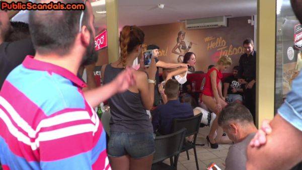 Public babes pissed and fucked in orgy in front of voyeurs - txxx.com on gratisflix.com