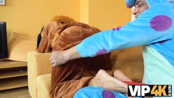 VIP4K. Couple's pajama party turns into exciting fucking with creampie - hotmovs.com - Czech Republic on gratisflix.com