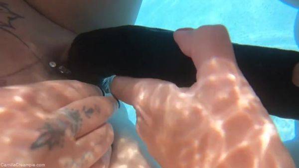 Trying Out A Double Ended Dildo Underwater With Cheyenne - Camillacreampie - hotmovs.com - Britain on gratisflix.com