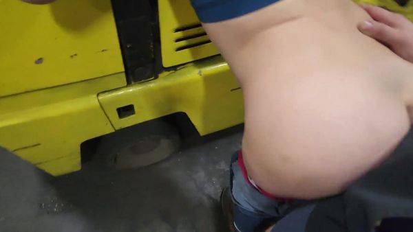 Sexy Co-Worker Gets Roughly Fucked on Forklift with Deep Creampie - anysex.com on gratisflix.com