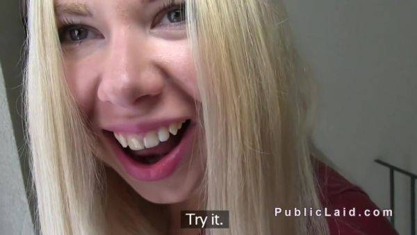 Blonde Russian Fucks In Staircase - videomanysex.com - Russia on gratisflix.com