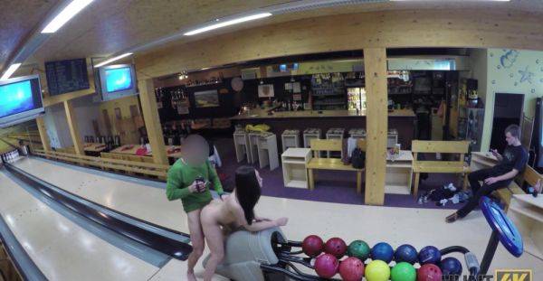 Aroused amateur babe fucked at the bowling alley without knowing she is being filmed - alphaporno.com - Czech Republic on gratisflix.com