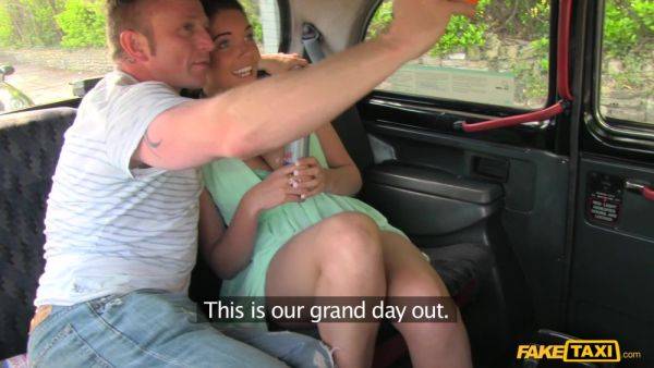 Busty Girl Fucked By Boyfriend While Cabbie's Cock Fills Her Mouth - Threesome Reality Taxi Sex - xhand.com - Czech Republic on gratisflix.com