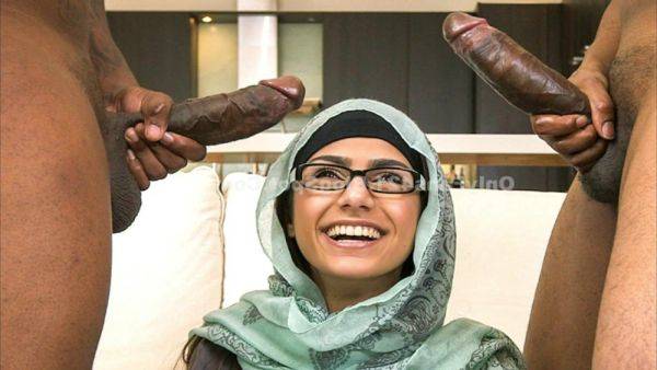 Arab whore Mia Khalifa's First Monster Cock Threesome - interracial hardcore - xtits.com on gratisflix.com