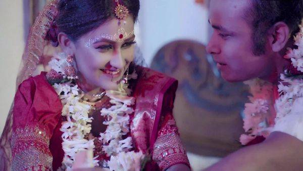 Desi Cute 18+ Girl Very 1st Wedding Night With Her Husband And Hardcore Sex ( Hindi Audio ) - hclips.com - India on gratisflix.com