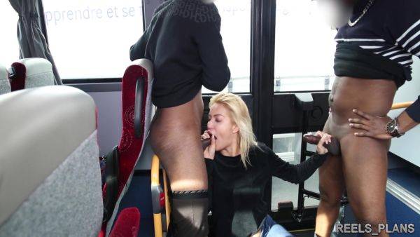 Pretty Serbian Blonde Unexpectedly Meets 2 Strangers Who Fuck Her On A Bus And Dp At The Hotel! - Cherry Kiss - hclips.com - Serbia on gratisflix.com