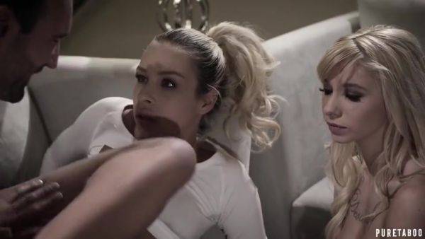 Carmen Caliente And Kenzie Reeves In Hard Penis Satisfies Two Blond Hair Girls - hotmovs.com on gratisflix.com