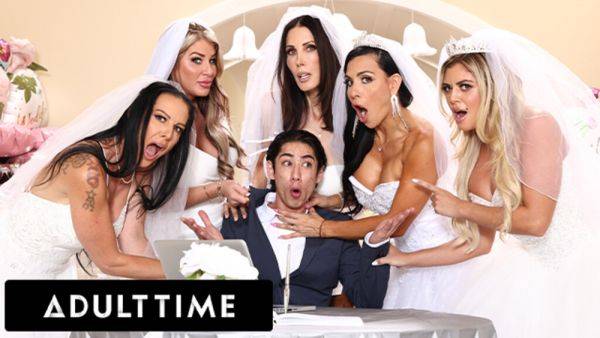 ADULT TIME - Big Titty MILF Brides Discipline Big Dick Wedding Planner With INSANE REVERSE GANGBANG! - txxx.com on gratisflix.com