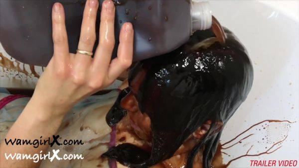 Wet Not To Wear For Chocolate Topping - Wam Sploshing Fun - upornia.com on gratisflix.com