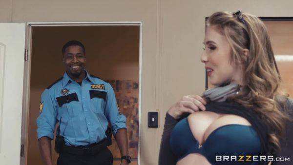 Black security guard fucks sexy redhead chick in the library - xtits.com on gratisflix.com