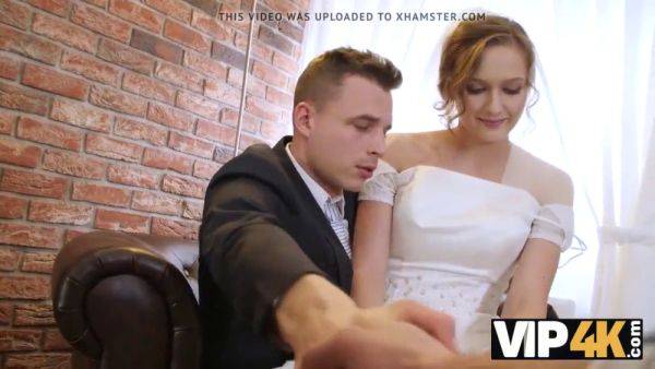 Hot young bride gets plowed by rich dude on wedding day for cash - sexu.com on gratisflix.com