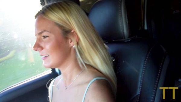 Sexy 20 Year Old Blonde Cheats On Her Boyfriend In Parking Lot With Lacy Tate - hclips.com - Usa on gratisflix.com