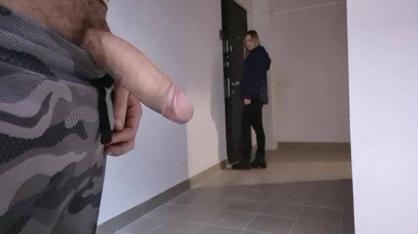 A Man Showed A Dick To His New Beautiful Neighbor, He Jerks Off A Dick In Front Of Her, She Is Excited In Shock And Wants To Touch His Big Dick And Masturbate Him 5 Min - hclips.com - France on gratisflix.com