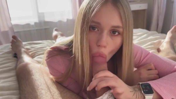 Russian Blonde Got A Facial After A Hot Fuck - hotmovs.com - Russia on gratisflix.com