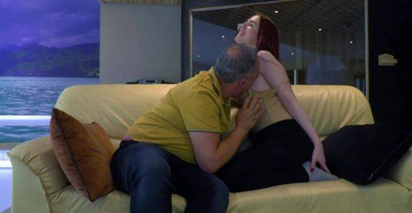 Alluring redhead loves getting intimate with her curious stepdad - alphaporno.com on gratisflix.com