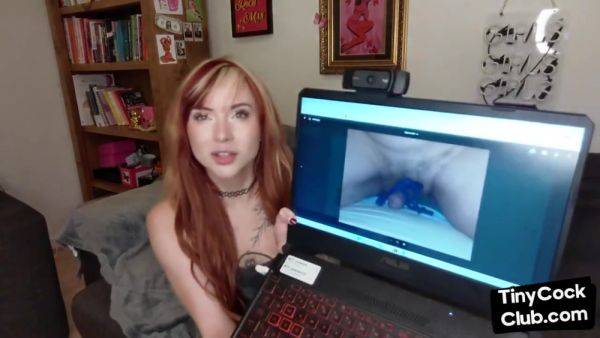 SPH solo babe with coloredhair talks dirty about small dicks - hotmovs.com - Britain on gratisflix.com