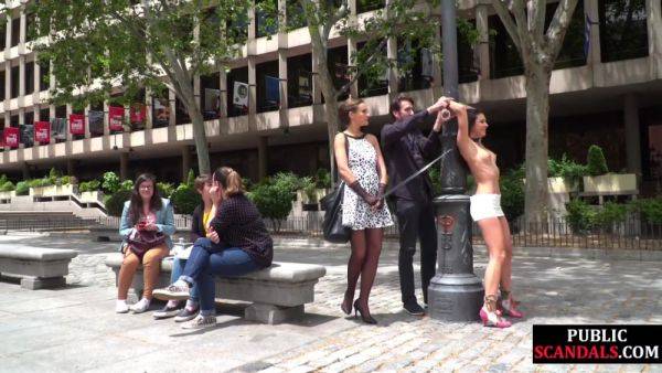 Bdsm Public Babe Humiliated Outdoor By Master And Domin - videohdzog.com on gratisflix.com