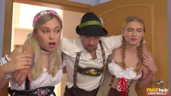 Oktoberfest Threesome Adventure with 2 Busty Blondes - Selvaggia - xhand.com - Russia on gratisflix.com