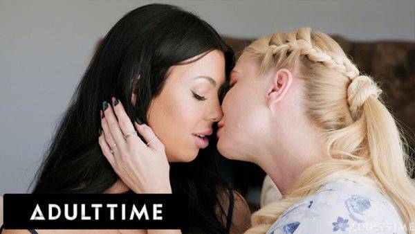 ADULT TIME - Shy Lesbian Serene Siren Loses Lesbian Virginity To Best Friend's Stepmom Holly Day! - txxx.com on gratisflix.com