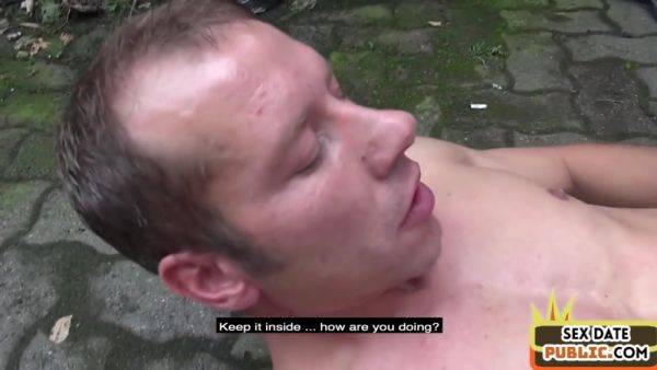 Facial mature slut 3some fucked outdoor on public place - hotmovs.com on gratisflix.com