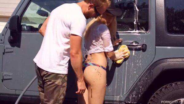 Goldie's Bubble Butt Car Wash - Creampie with Ryan Madison - veryfreeporn.com on gratisflix.com