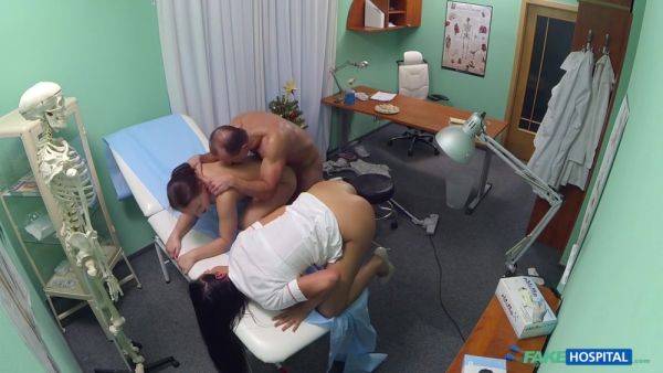 Doc, Cleaner, Nurse Xmas Threesome Sex - videomanysex.com on gratisflix.com