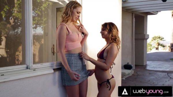 Sorority Babes Kristen Scott And Arya Fae Have Intense Pussy Eating Foursome During Spring Break - videomanysex.com on gratisflix.com