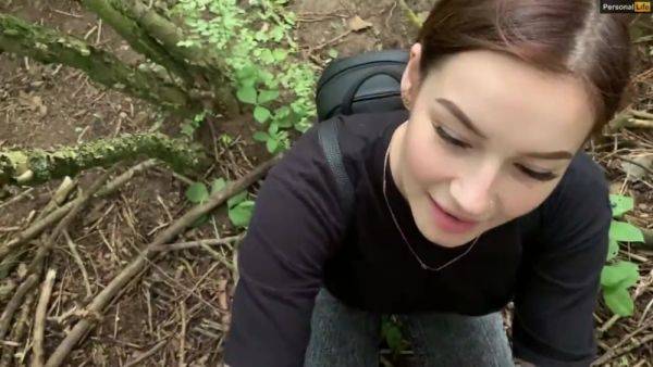 German teen gives risky bj in the woods - Amateur POV - anysex.com - Germany on gratisflix.com