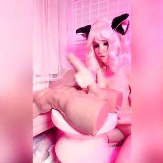 Belle Delphine - Pink Kitten Doll Riding - drtuber.com on gratisflix.com