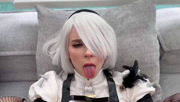 Sweetie Fox as 2B from NieR: Automata Gets Her Tight Pussy Fucked Every Which Way & Cum On Her Face - Amateur Cosplay - veryfreeporn.com on gratisflix.com