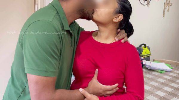 Stepdaughter - Romantic Deep Kissing, Handjob And Nipple Play With Horny Indian - desi-porntube.com - India on gratisflix.com