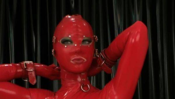 Red Latex Bondage Doll - hclips.com on gratisflix.com