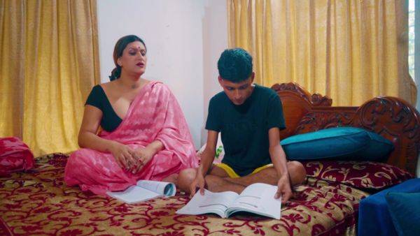 Desi Stepmom Taught Her Stepson How To Do Sex While He Was Studying (hindi Audio) - desi-porntube.com - India on gratisflix.com