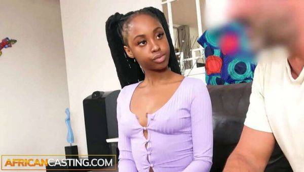 Ebony Amateur Kitty's Audition: Defiant Blowjob & Riding Hard for White Cock - porntry.com on gratisflix.com