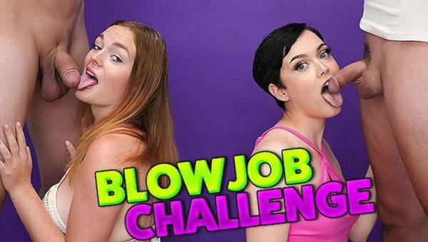 Blow Job Contest - Who'll Make Him Ejaculate First? - porntry.com on gratisflix.com