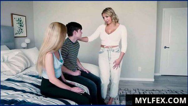 MylfeX: MILF Tutors Steamy Lessons to Her Innocent Stepkids (Featuring Macy Meadows, Sophia Deluxe) - porntry.com on gratisflix.com