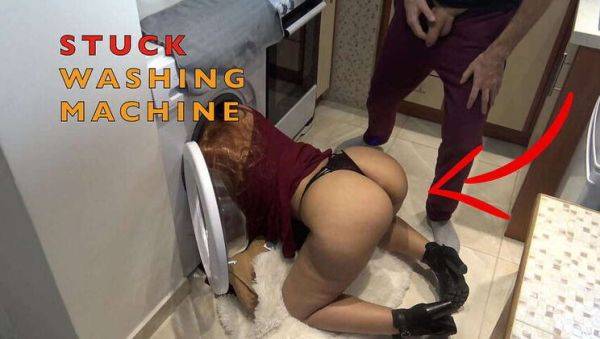 Dumb Maid Trapped in Washing Machine - xxxfiles.com on gratisflix.com