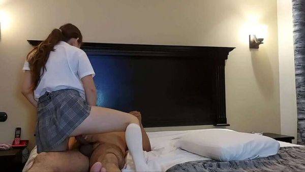 Authentic amateur footage: Old man with a young Latin student! A real 18-year-old teen, petite and skinny, in a student uniform! Not fake, homemade video, featuring natural tits and hot colle - porntry.com on gratisflix.com